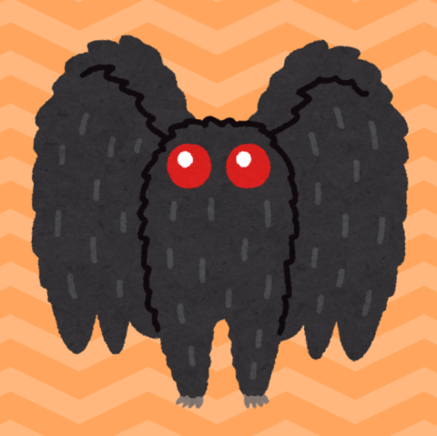 A cute drawing of mothman