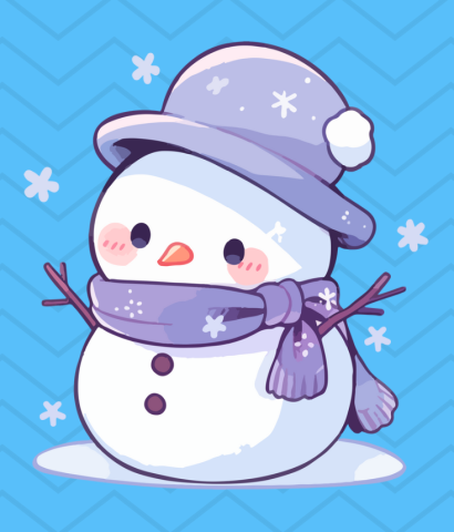 A cute little snowman