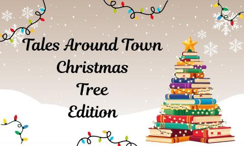 Christmas tree of books