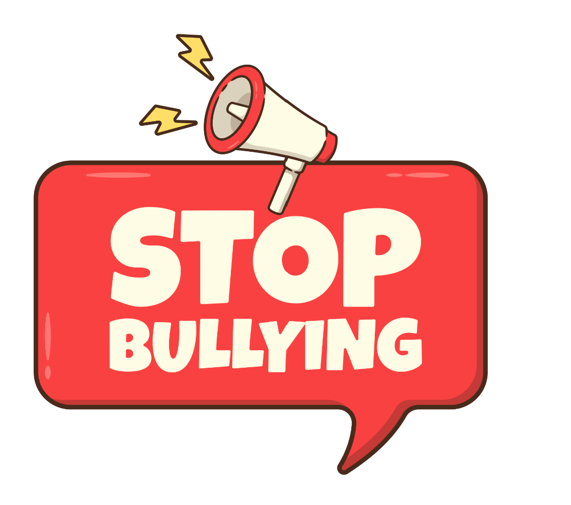 A sign saying "Stop bullying"