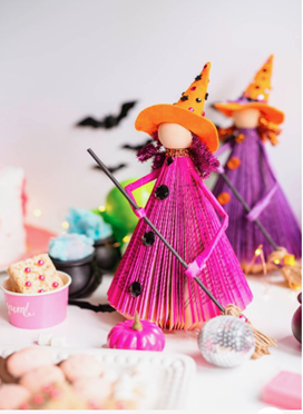 Witches made out of books