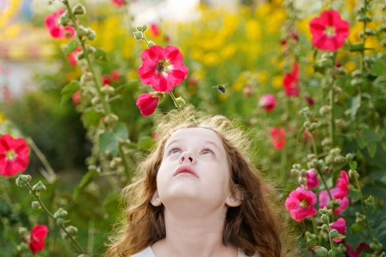 Girl in Garden